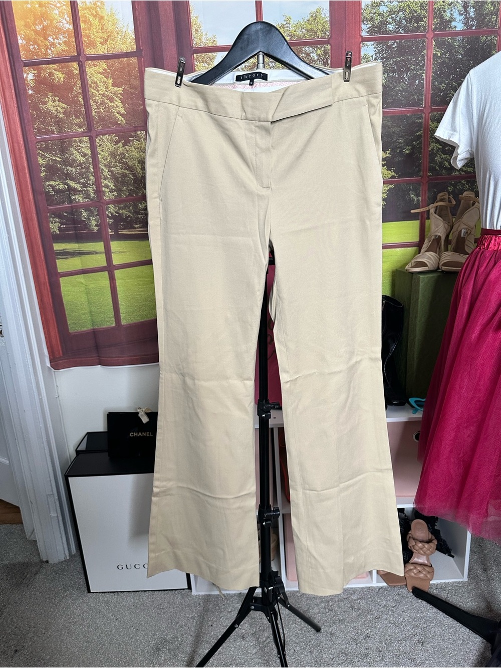 Theory Khaki slacks
